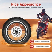 12" 80/100-12 Rear Wheel Rim Tire For 3.00-12 inch SDG SSR Pit Bike 110cc