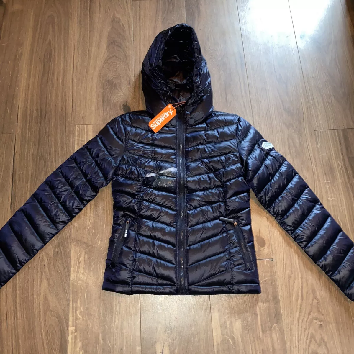 Superdry blue shop jacket womens