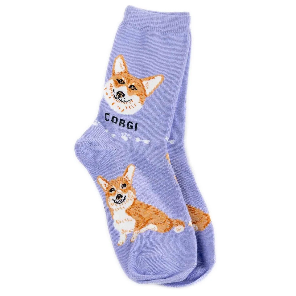 Lindos calcetines Corgi Pembroke perro galés dux moneda cripto Foozys cachorro leal 2 pares Foto 2 de 4