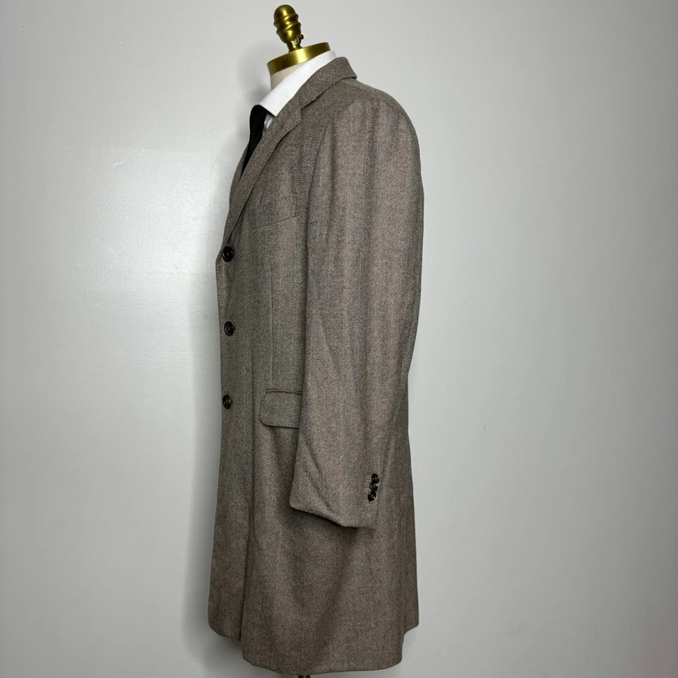 Abrigo Caruso Sid Mashburn 42R (56 it) Para Hombre Ing Loro Piana Marrón Lana L Foto 3 de 4