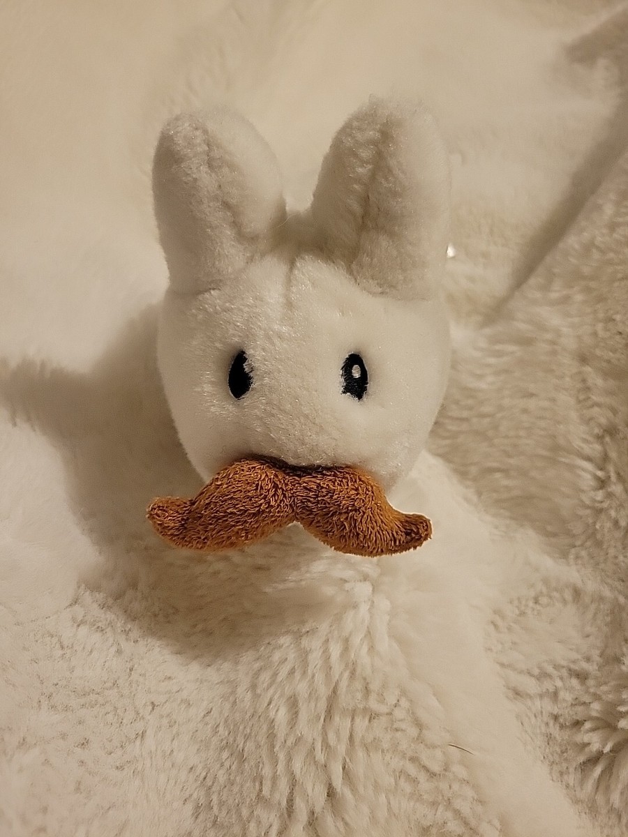 Kozik x Kidrobot Labbit 7” White/Brown Mustache Plush Fast