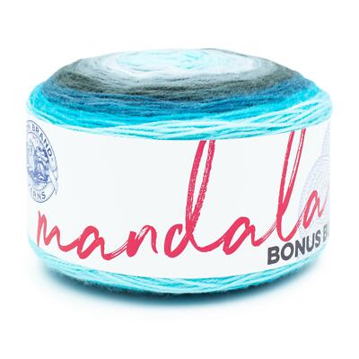 (1 Skein) Lion Brand Yarn 125-212S Mandala Bonus Bundle Yarn, Spirit
