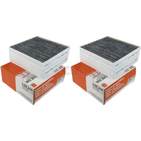 2X Mahle Knecht LAK 246 Filter Innenraumluft Pollenfilter Innenraumfilter-image