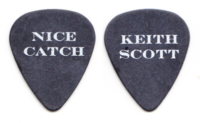 Bryan Adams Keith Scott Nice Catch Schwarzer Gitarrenplektrum - 2000 Tour