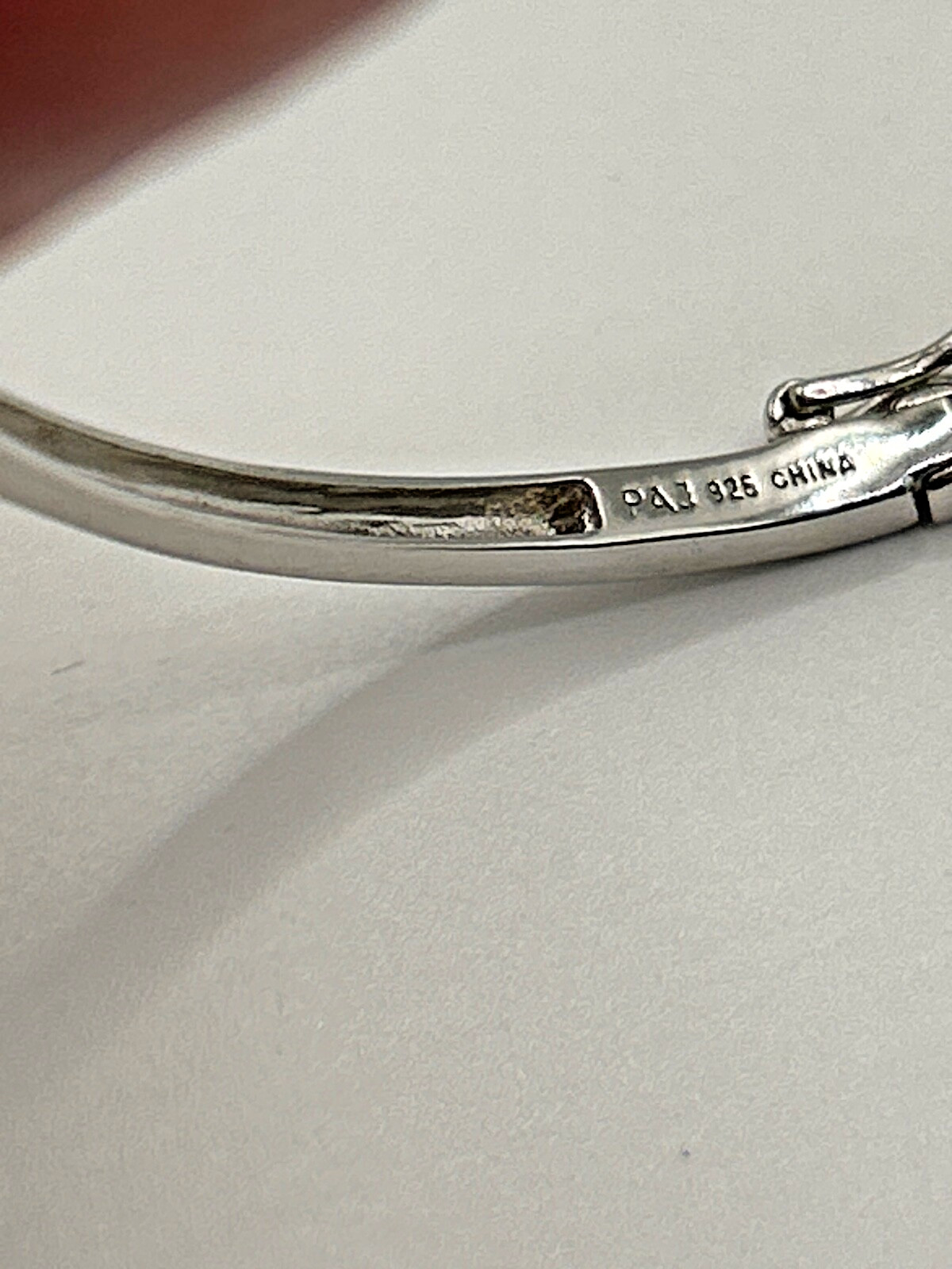Vintage Solid .925 Sterling Silver Bangle Bracele… - image 3