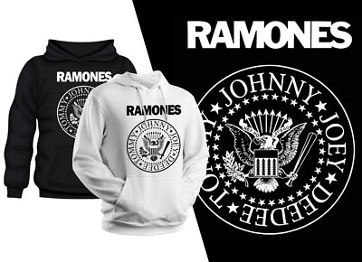 The Ramones 80's Punk Rock Band Hoodie Tee Adult Unisex New