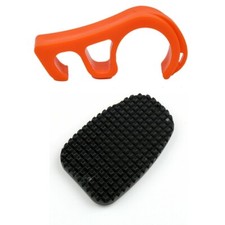 Motorcycle SAFE Park Set side Stand Pad /Puck & Brake lock Jammer UK Seller