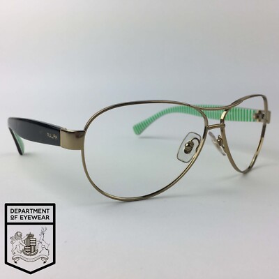 RALPH LAUREN eyeglasses GOLD ROUND PILOT glasses frame MOD: RA