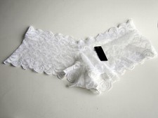 Lace Cheeky panty, color: White L-XL