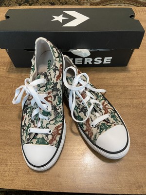Converse Chuck Taylor All Star Low Sneaker Dinosaur Print Men’s Size 9 Women 11 Converse Chuck Taylor All Star Dino Party | SHOE SHOW MEGA main image 3