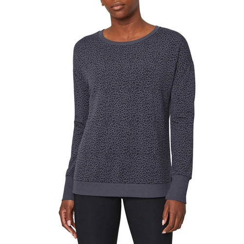 Neu mit Etikett Mondetta Sweatshirt Leopardenmuster weich feuchtigkeitsableitend lockere Passform Oberteil S-3X - Bild 2 von 17