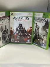 Xbox 360 Game Assassin’s Creed Bundle - 2, 3, Revelations, Lot Of 3 Pre Owned