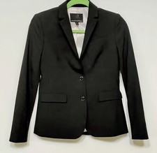 Classic Banana Republic Women Black Lined Blazer 8