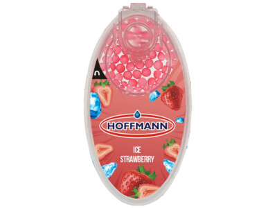 10 x 100 Hoffmann Aroma Kugeln MenthoI Kapseln - 1000 Stück - Ice Strawberry