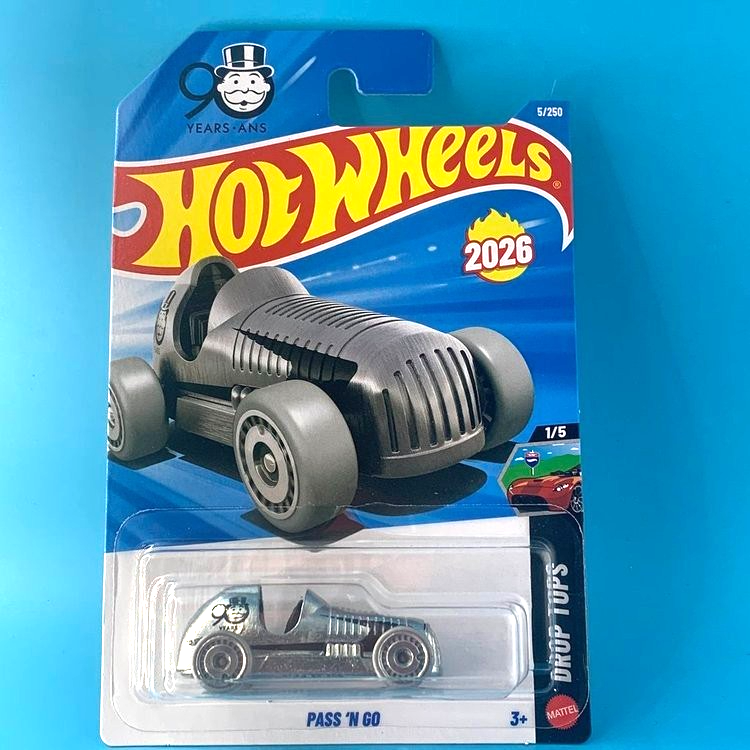 HOT WHEELS 2026 PASS 'N GO ZAMAC 5/250 JJH30 DROP TOPS NEW MODEL F