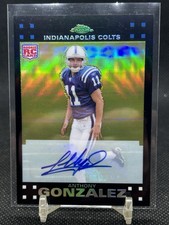 2007 Topps Chrome Refractor Anthony Gonzalez RC Auto #1/50 Colts #TC206
