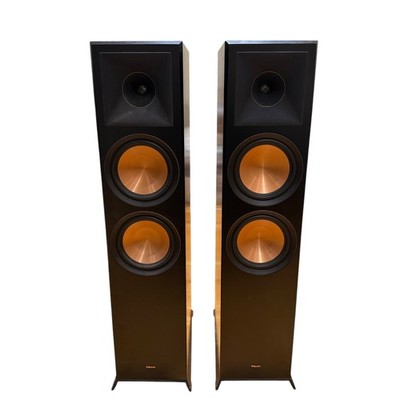 Set of 2 Klipsch RP-8000F Black Floorstanding Speakers Home Theater
