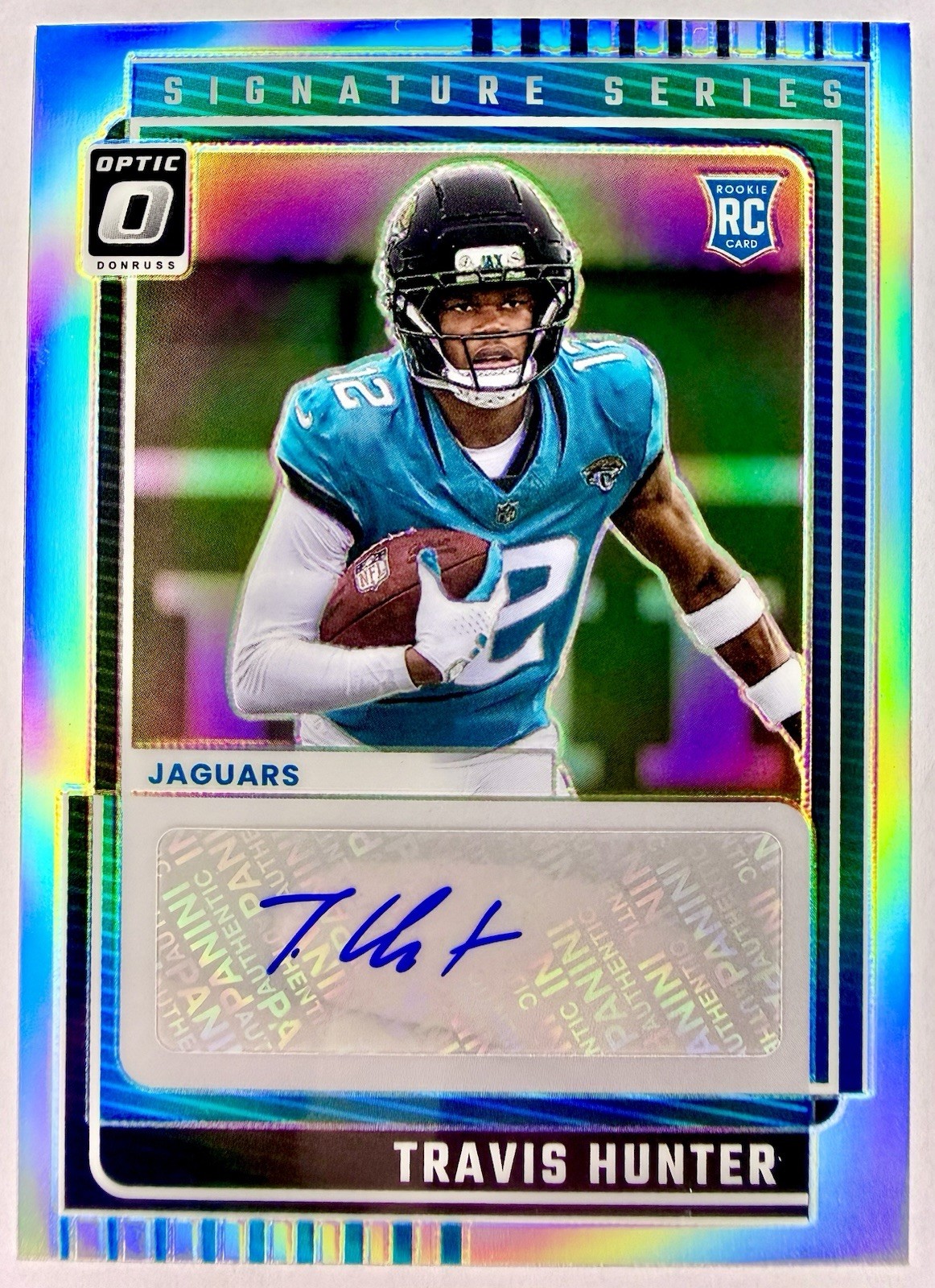 2025 Panini Donruss Optic Travis Hunter Signature Series RC Auto #SSH-TH Jaguars