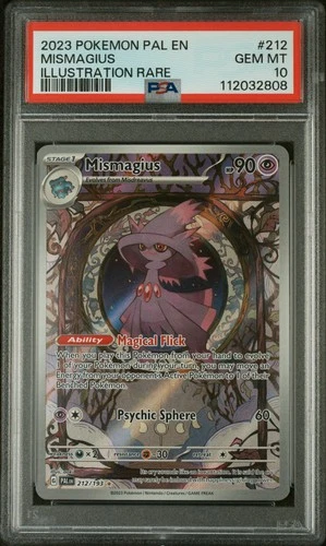 Pokemon Mismagius Pal En-paldea Evolved 212/193 Illustration Rare PSA 10