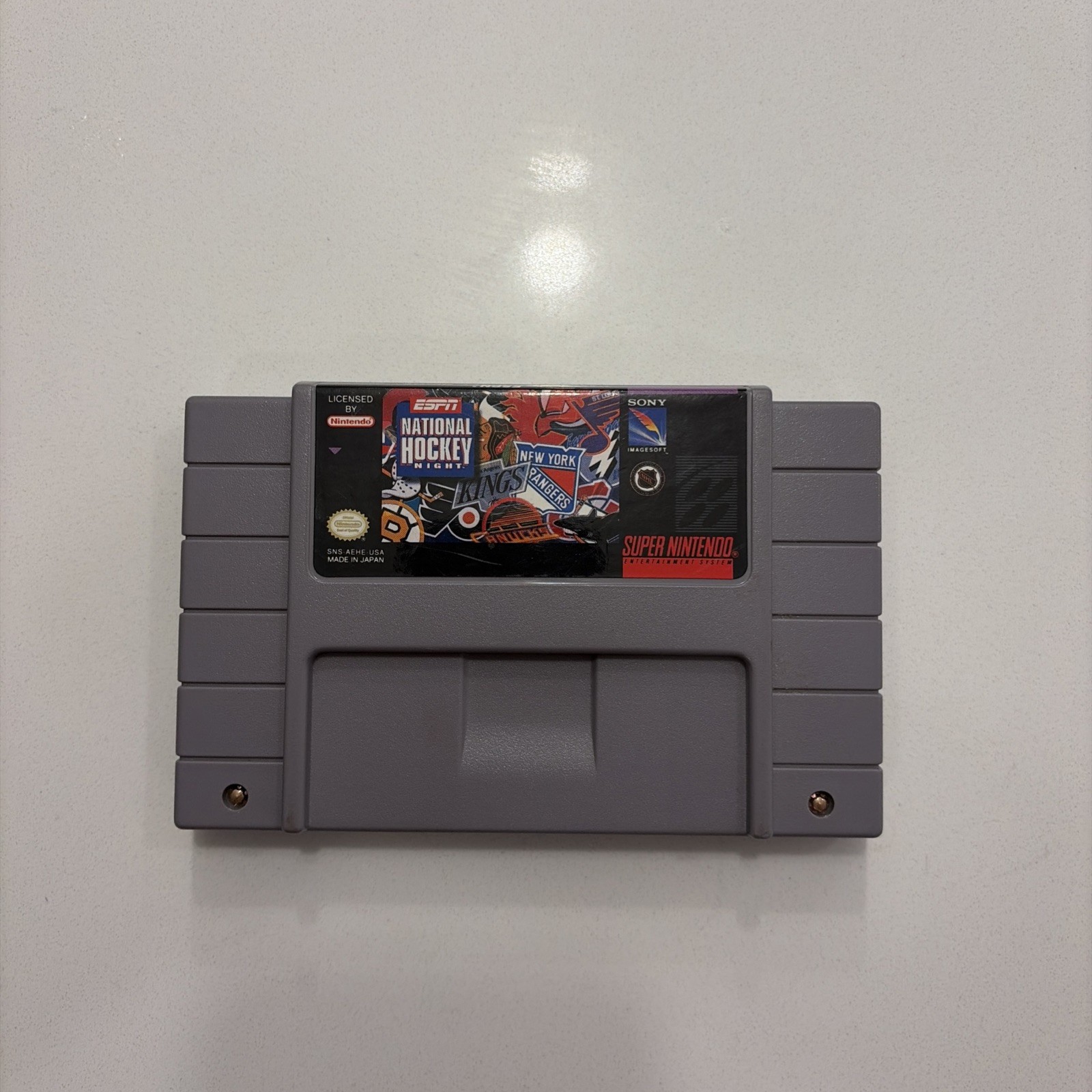 ESPN National Hockey Night Super Nintendo SNES Video Game System Tested/Works