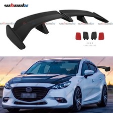 Fit Mazda 3 Sedan 54 Pro Rear Trunk Spoiler Racing Gt Rear Wing Matte Black
