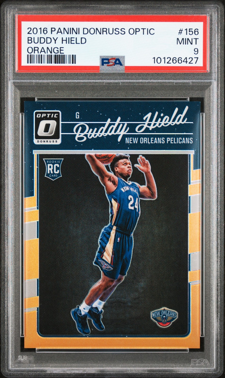 2016 PANINI DONRUSS OPTIC ORANGE #156 BUDDY HIELD 162/199 PSA 9