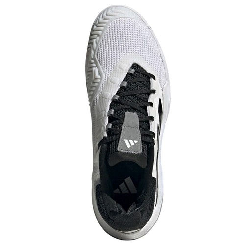 Adidas Barricade 13 Mens White/Core Black/Grey Three Tennis Shoes Size UK 6 - Picture 3 of 15