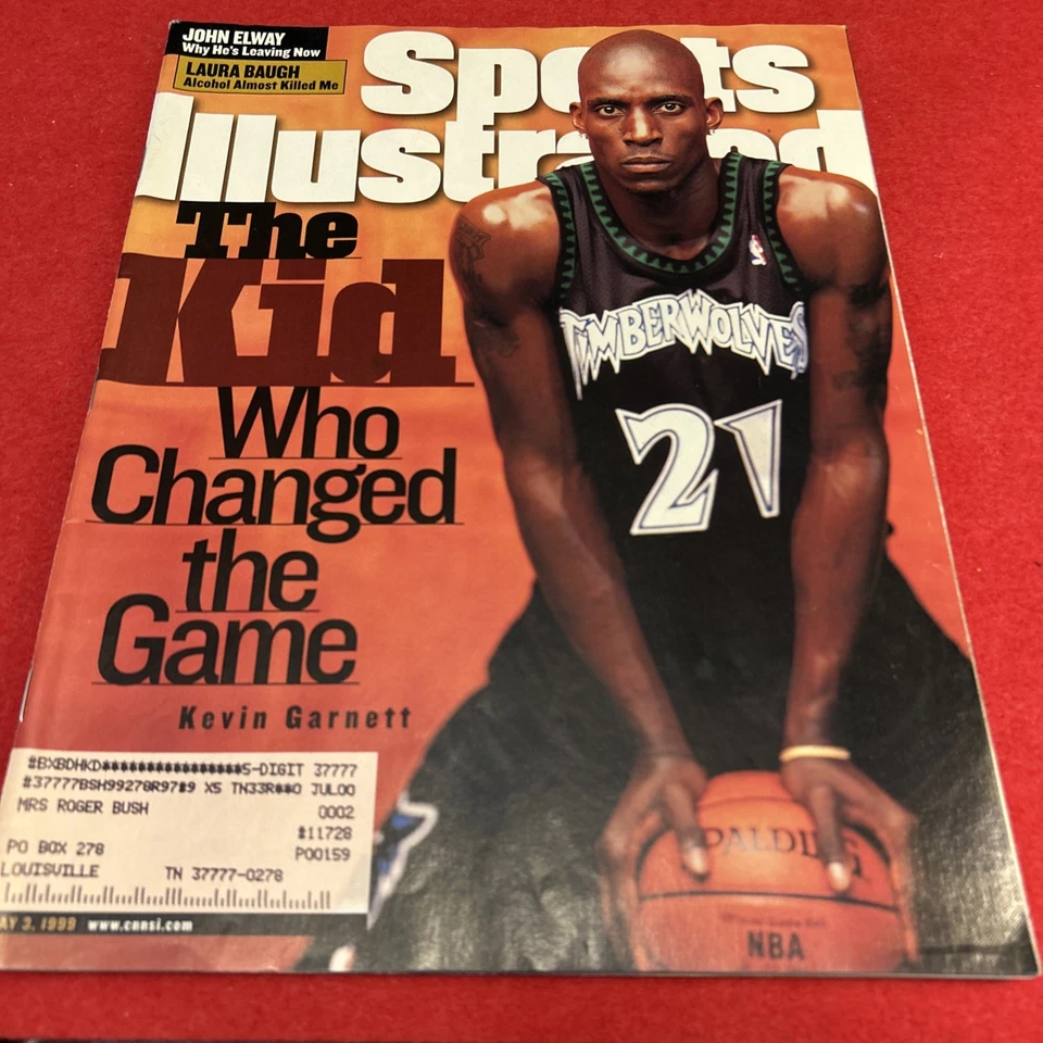 Kevin Garnett - May 3, 1999 Sports Illustrated Magazine with 6 Different Cards - Image 3 of 4