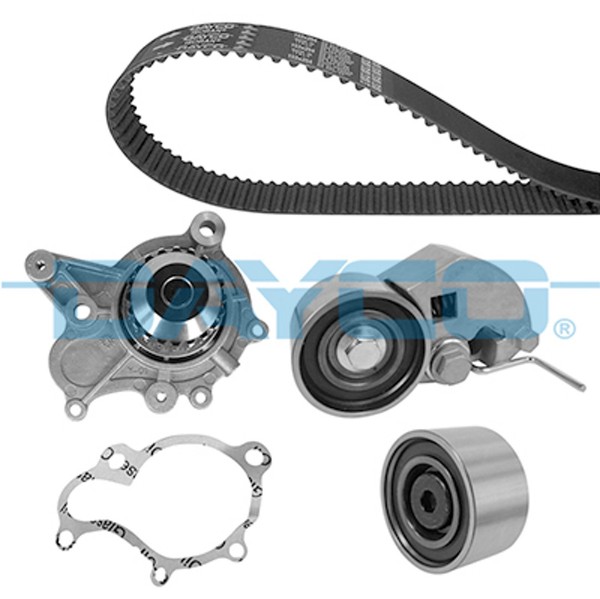 Wasserpumpe + Zahnriemensatz KTBWP9661 FüR Santa KIA FÉ Hyundai JM NF CM Tucson-image