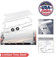 LS Gen 3 Valley Pan Cover Plate Gasket Seals Aluminum Non Knock Sensor LS1 LM7