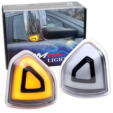 Lente transparente 2 pines ámbar SOLO LED espejo lateral luces indicadoras de esquina para 10-18 RAM