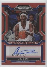 2022 Panini Prizm Draft Picks College Penmanship Red 124/199 Abu Kigab Auto 1pe9
