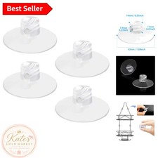 Transparent Suction Cups for Shower Caddies 4 Pack Heavy Strength Connectors