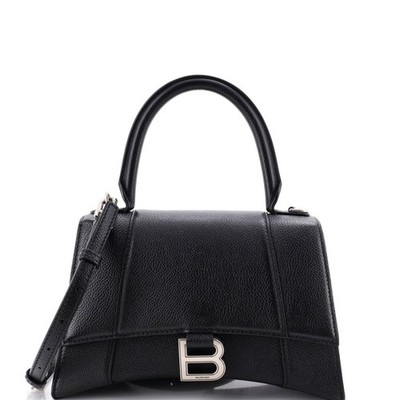 Balenciaga Hourglass Top Handle Bag Leather Small