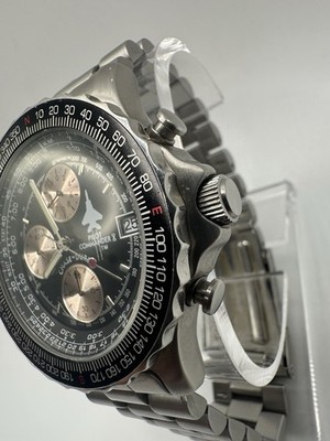 Vintage 90s Chase Durer Pilot Commander X Chronograph Watch 40mm