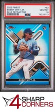 2022 TOPPS FINEST BLUE REFRACTOR #62 BOBBY WITT JR. RC #/150 PSA 10
