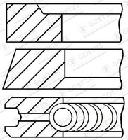 Kolbenringsatz Goetze Engine 08-421000-00 FüR VW