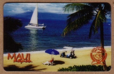 10u 1996 Kaanapali Classic Maui Hawaii Hyatt Regency Golf Segelboot Telefonkarte