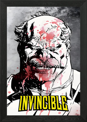 Invincible: Conquest Bloodied Portr Framed Wall Art Poster Canvas Print Picture
