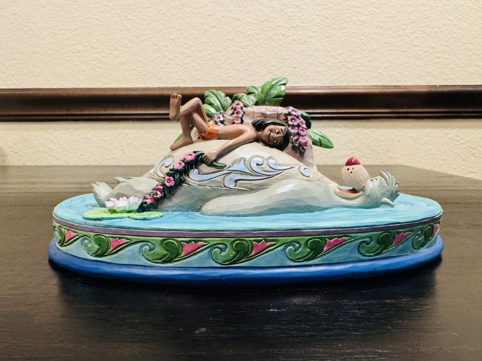 Disney Traditions - Figura Floating Friends Jungle Book Mowgli Baloo ¡Rara!