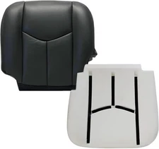 Dark Gray Microfiber Leather Driver Side Bottom and Foam Cushion Dark Gray