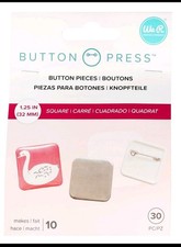 We R Button Press Refill Pack 10/Pkg-Square 31mm 