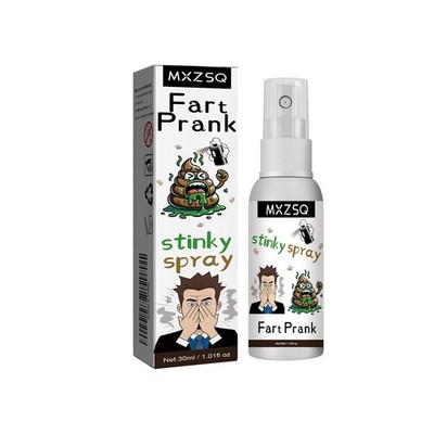 MXZSQ Fart Spray - Extremely Potent Super Stink Odor - Realistic Small, White 