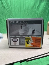Westbrass Universal Freestanding Bathtub Floor Drain Kit TC3PWB