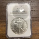 1986 American Silver Eagle MS69 NGC