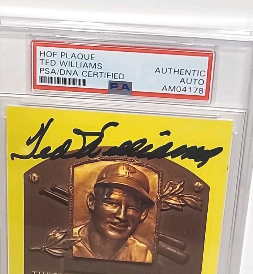 TED WILLIAMS PSA/DNA Slab Signed HOF Postcard autographed Encapsulated RED SOX - Image 4 of 4