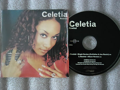 CD-CELETIA-REWIND-CUTFATHER & JOE REMIX-RUNAWAY SKIES-(CD SINGLE)1998-2TRACK