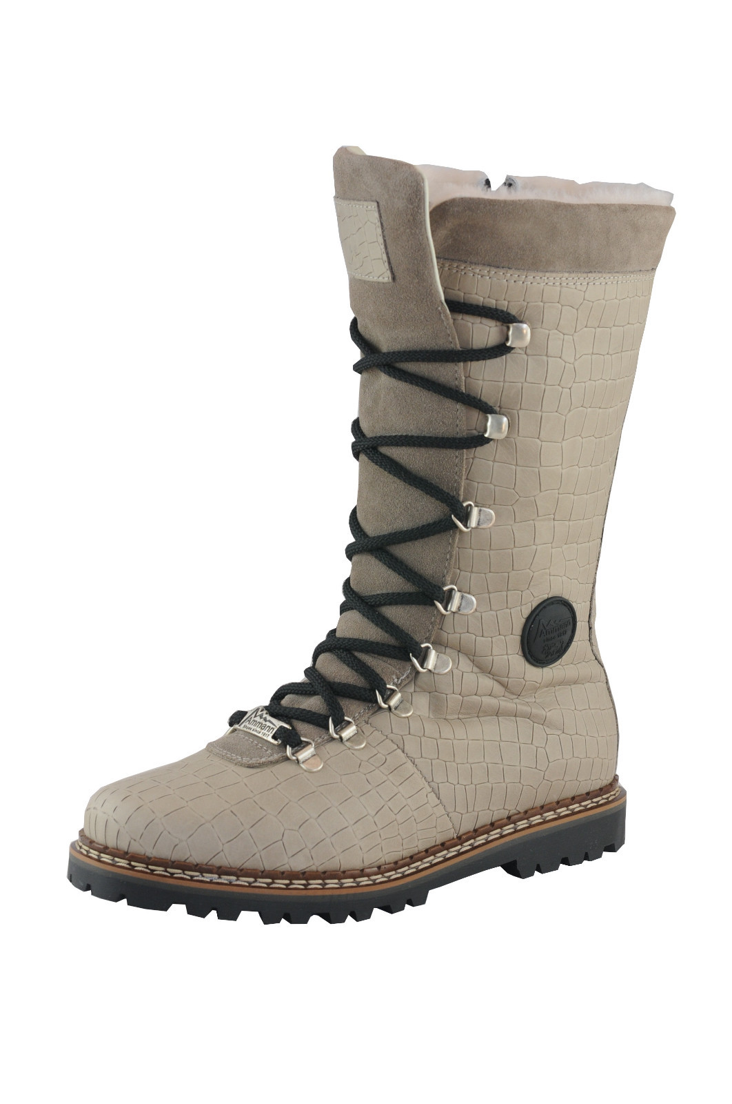 Ammann mujer botas malix Fango Cocco Calfskin Lambs Wool Lining Profil Sole Ammann mujer botas malix Fango Cocco Calfskin Lambs Wool Lining Profil Sole