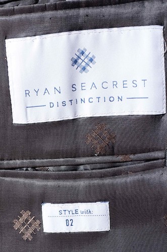 42R Slim-Fit Ryan Seacrest Gray Worsted-Wool 2-Piece Suit 33x30 Trousers Jacket - Picture 12 of 14