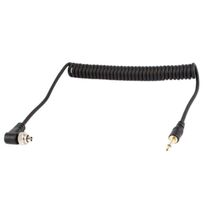3.5mm to Male PC Flash Sync Cable Screw Lock for Trigger Studio LighR'$g